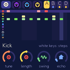 BOP-1's Make door: the beats' sixteen steps, four layers and parts A to D