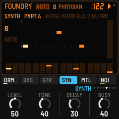 The synth editor